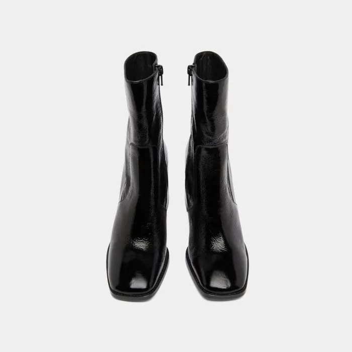 Women Heeled Ankle Boots With Square Toes Black JONAK Ankle Boots Lowboots