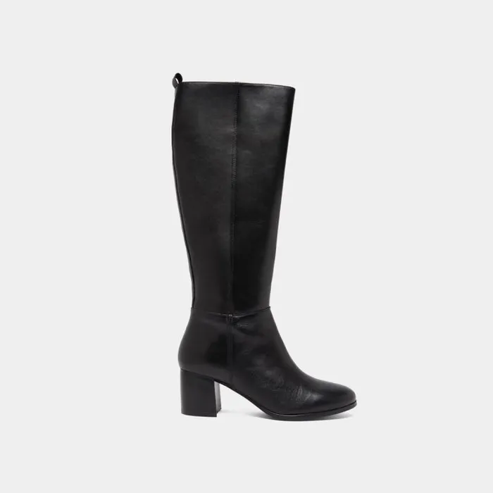 Women Heeled Boots Black JONAK Boots Thighhigh Boots