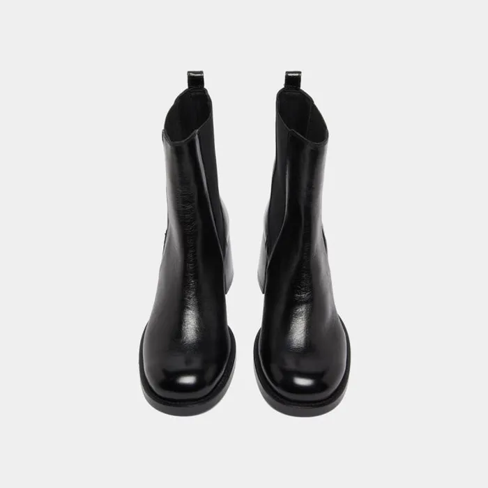 Women Heeled Lowboots With Elastics Black JONAK Ankle Boots Lowboots