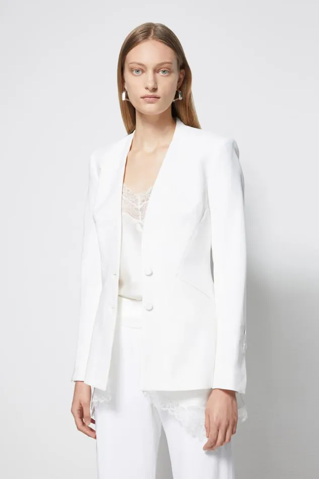 Women Jackets and Coats Jonathan Simkhai Signature Basque Jacket