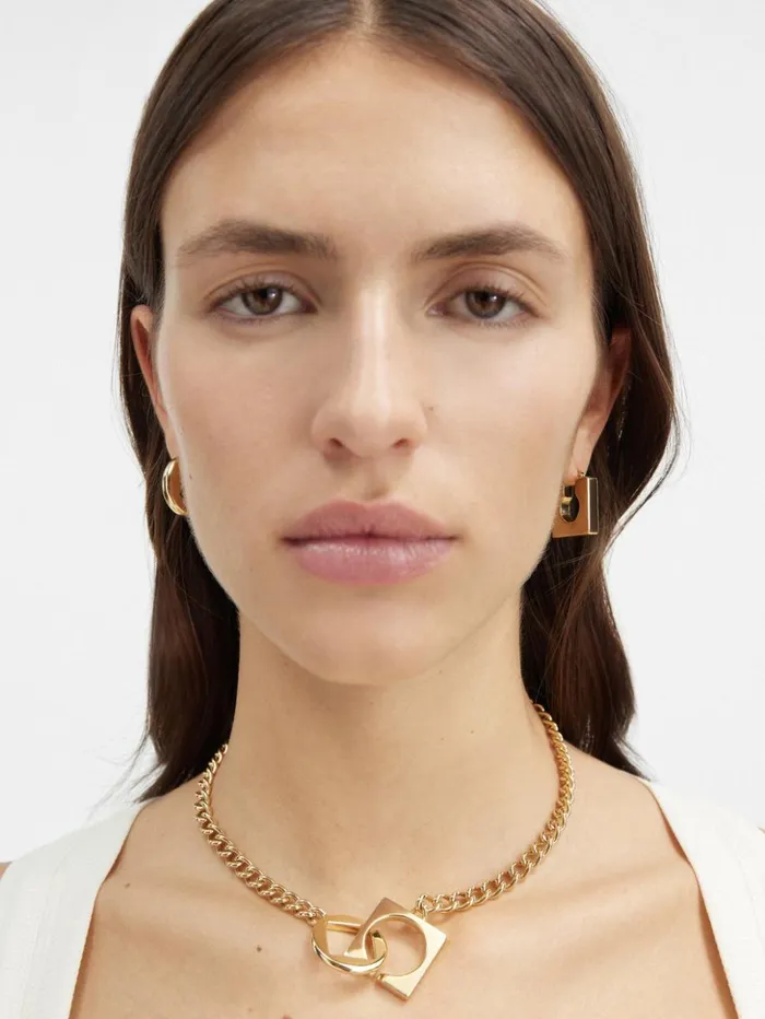 Women Jewellery JACQUEMUS The Rond Carr Necklace Light Gold Women Jewellery JACQUEMUS The Rond Carr Necklace Light Gold