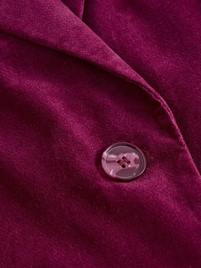 Women Kamila Velvet Coat Dk Plum White Stuff Coats and Jackets Women Kamila Velvet Coat Dk Plum White Stuff Coats and Jackets