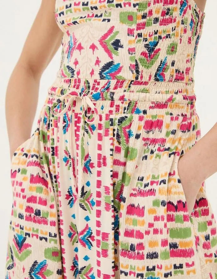 WomenKids FatFace Vacation Shop Carmen Trail Marks Maxi Dress Multi