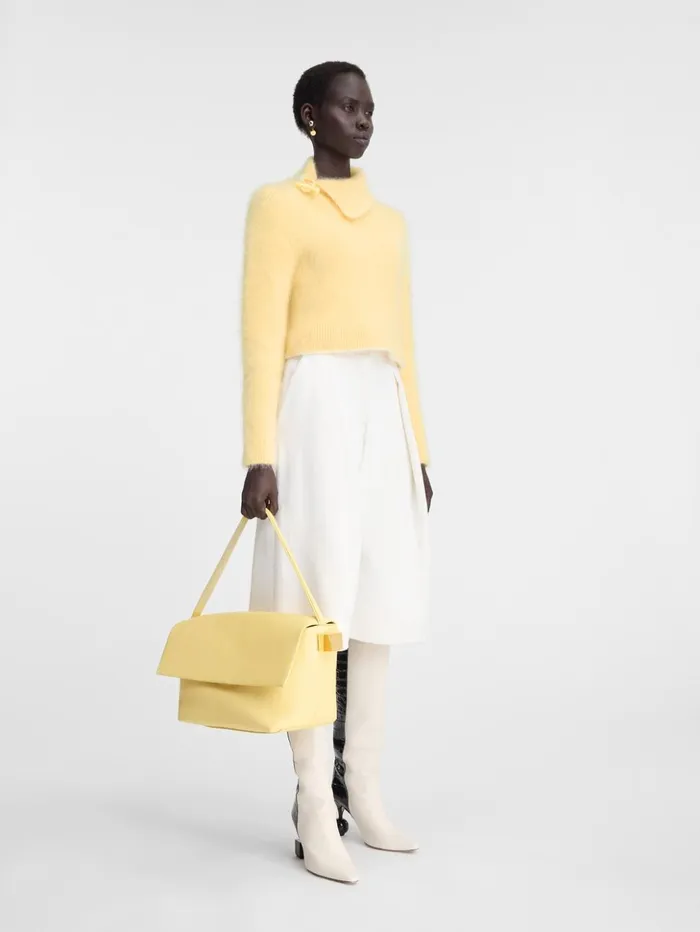 Women Knits JACQUEMUS The Marina Sweater Light Yellow