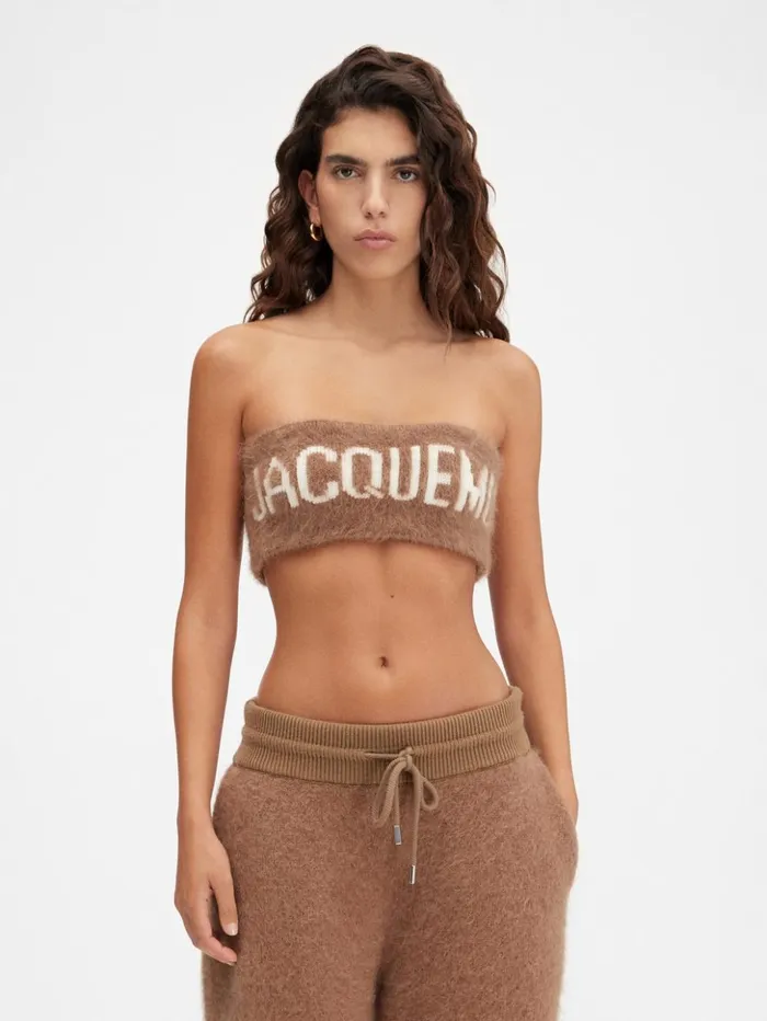 Women Knits JACQUEMUS The Nuvola Bra Camel Women Knits JACQUEMUS The Nuvola Bra Camel