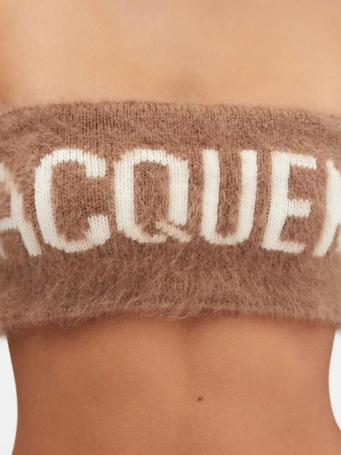 Women Knits JACQUEMUS The Nuvola Bra Camel Women Knits JACQUEMUS The Nuvola Bra Camel