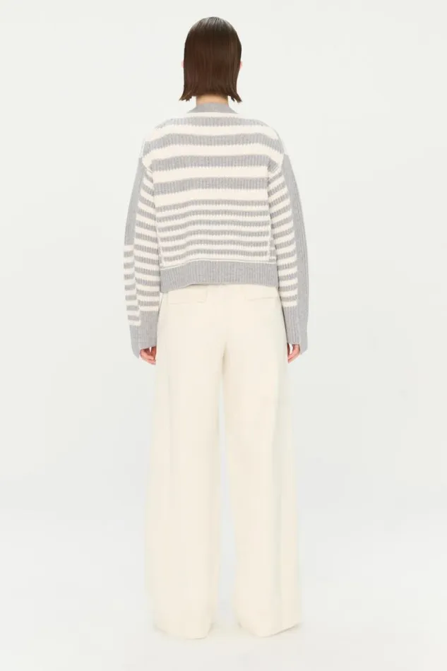 Women Knitwear Jonathan Simkhai Adara Cardigan Heather Grey VNeck Cardigan Women Knitwear Jonathan Simkhai Adara Cardigan Heather Grey VNeck Cardigan