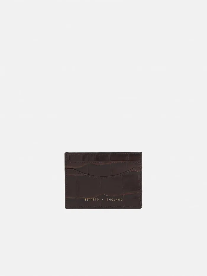 Women Leather Card Holder Chocolate Jigsaw Wallets and Card Holders