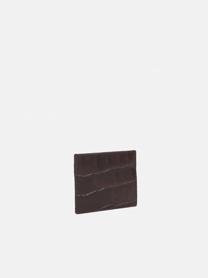 Women Leather Card Holder Chocolate Jigsaw Wallets and Card Holders