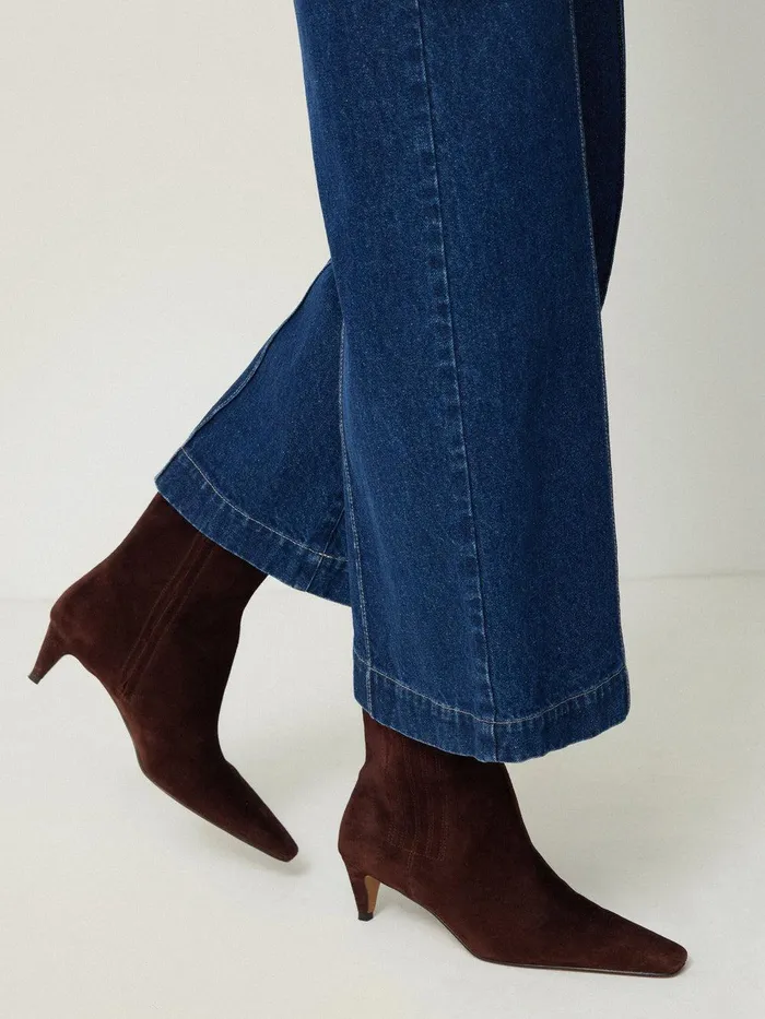 Women Leather Valerie Ankle Boot Port Jigsaw Boots
