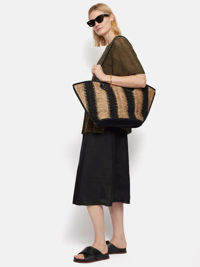 Women Linen Poncho Khaki Jigsaw Ponchos and Scarves