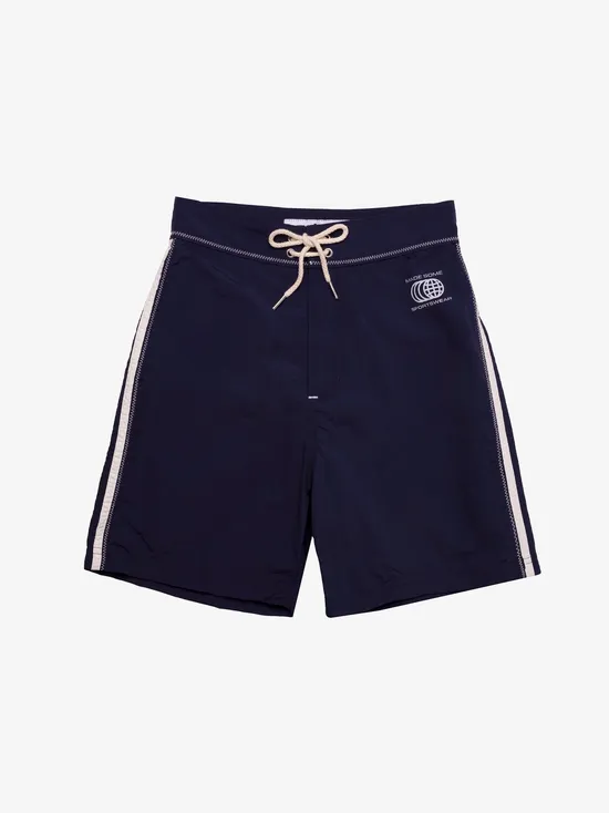 Women Lisa Says Gah Made Some Long Shorts Navy White Bottoms