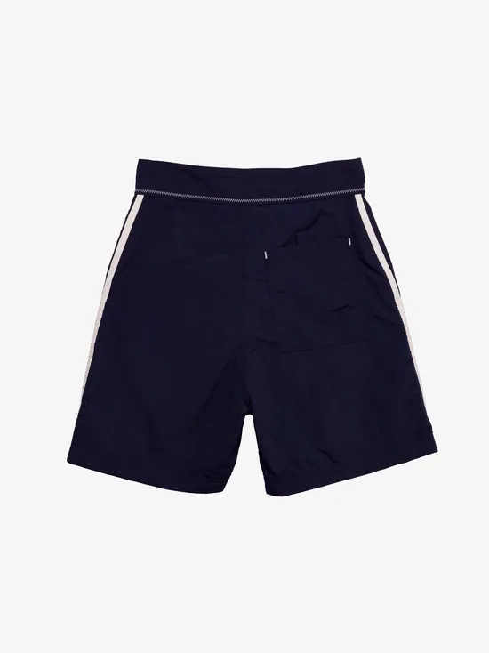 Women Lisa Says Gah Made Some Long Shorts Navy White Bottoms