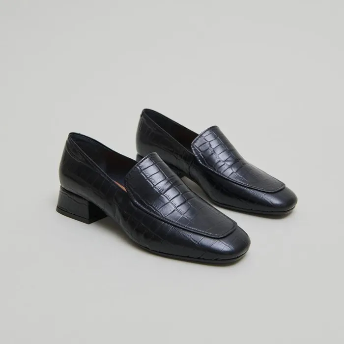 Women Loafers With Rounded Toes Black JONAK Loafers