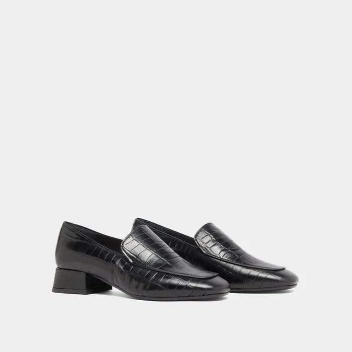 Women Loafers With Rounded Toes Black JONAK Loafers