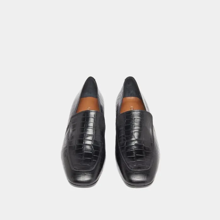 Women Loafers With Rounded Toes Black JONAK Loafers