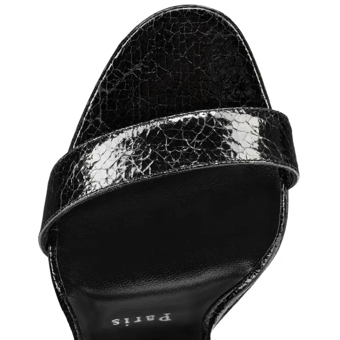 Women Loubi Queen Alta 150 Mm Strappy Sandals 8211 Star Specchio Leather 8211 Black Christian Louboutin Platforms