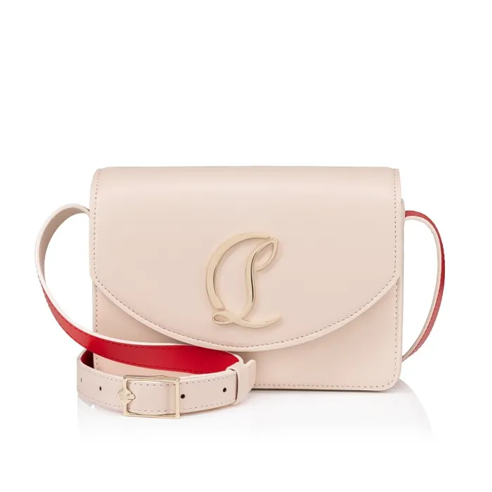 Women Loubi54 Crossbody Bag 8211 Nappa Leather 8211 Leche Christian Louboutin Shoulder Bags