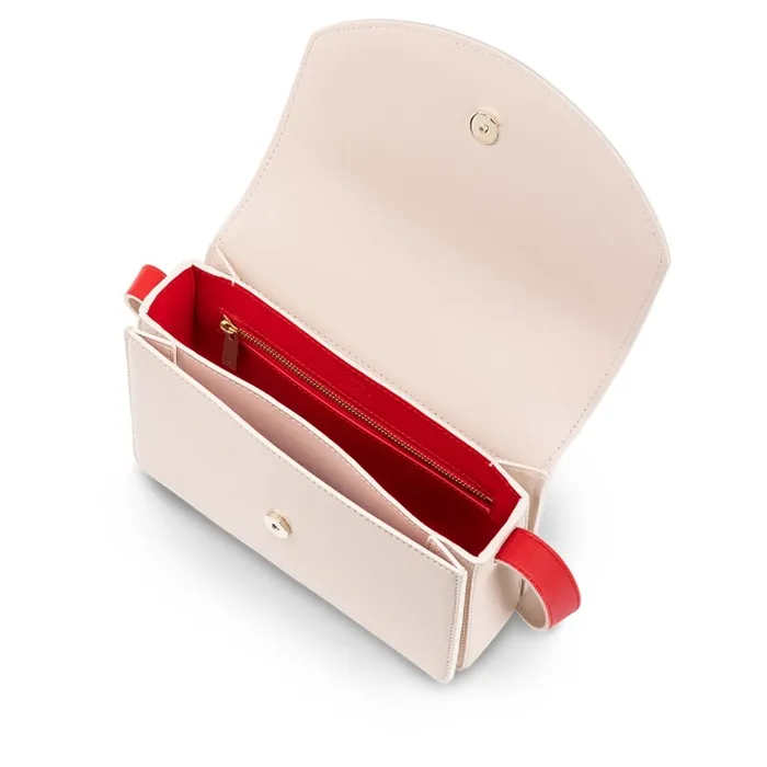 Women Loubi54 Crossbody Bag 8211 Nappa Leather 8211 Leche Christian Louboutin Shoulder Bags