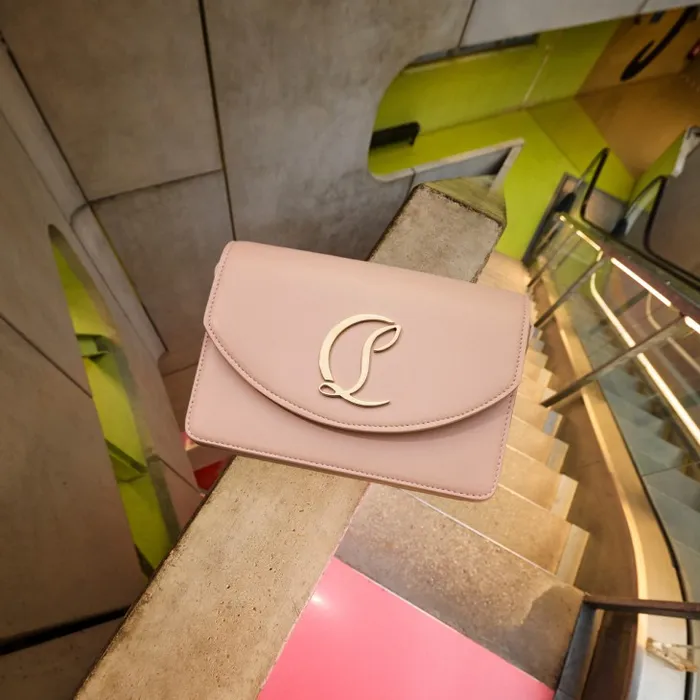 Women Loubi54 Crossbody Bag 8211 Nappa Leather 8211 Leche Christian Louboutin Shoulder Bags