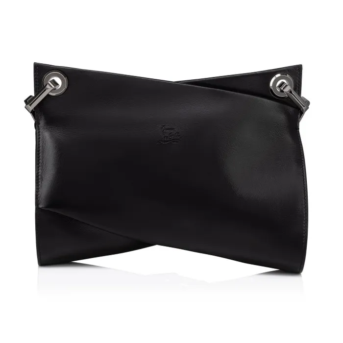 Women Loubitwist Chain Bag 8211 Smooth Calf Leather 8211 Black Christian Louboutin Clutches and Evening Bags