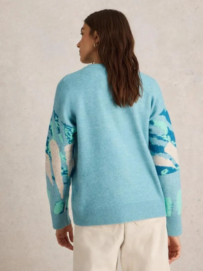 Women LOUISA JUMPER Blue Multi White Stuff Knitwear