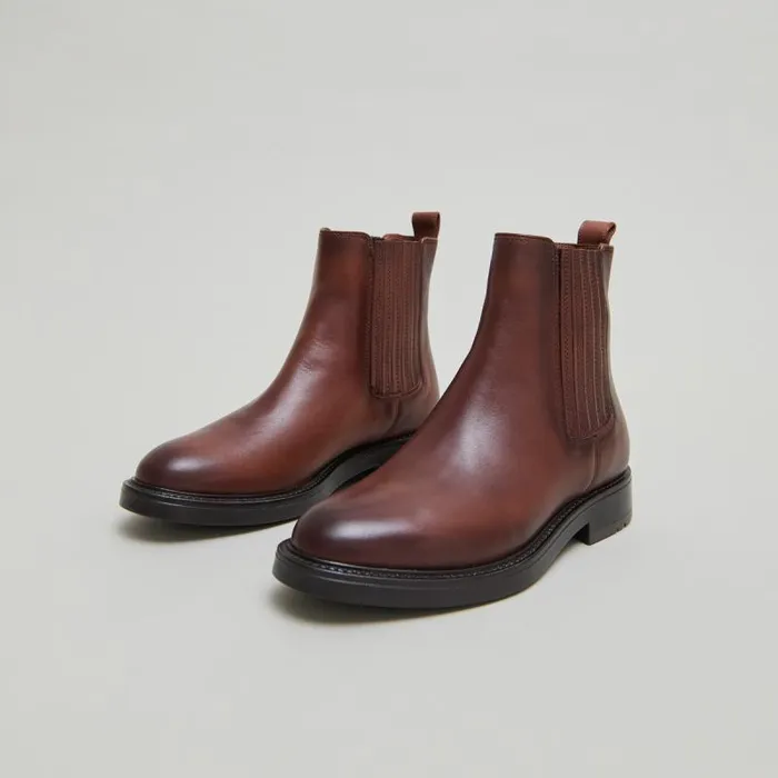 Women Lowboots With Gathers Cognac JONAK Ankle Boots Lowboots