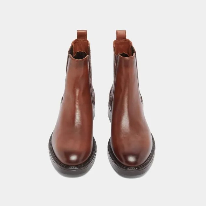 Women Lowboots With Gathers Cognac JONAK Ankle Boots Lowboots