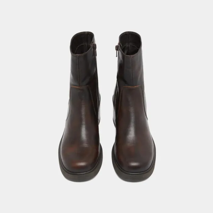 Women Lowboots With Heels Brown JONAK Ankle Boots Lowboots