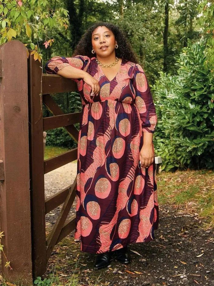 Women Lucy Midi Printed Dress Plum Purple Print White Stuff Dresses