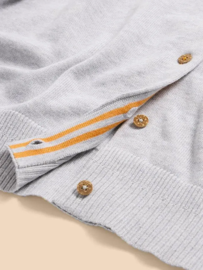 Women LULU CARDI Grey Marl White Stuff Knitwear Women LULU CARDI Grey Marl White Stuff Knitwear
