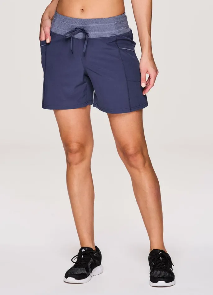 Women Lumen Relaxed Fit Short Smoke Blue RBX Active Shorts