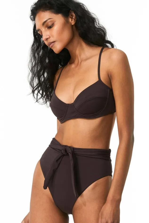 Women Mara Hoffman Bikini Bottoms Goldie Bikini Bottom Tabacco