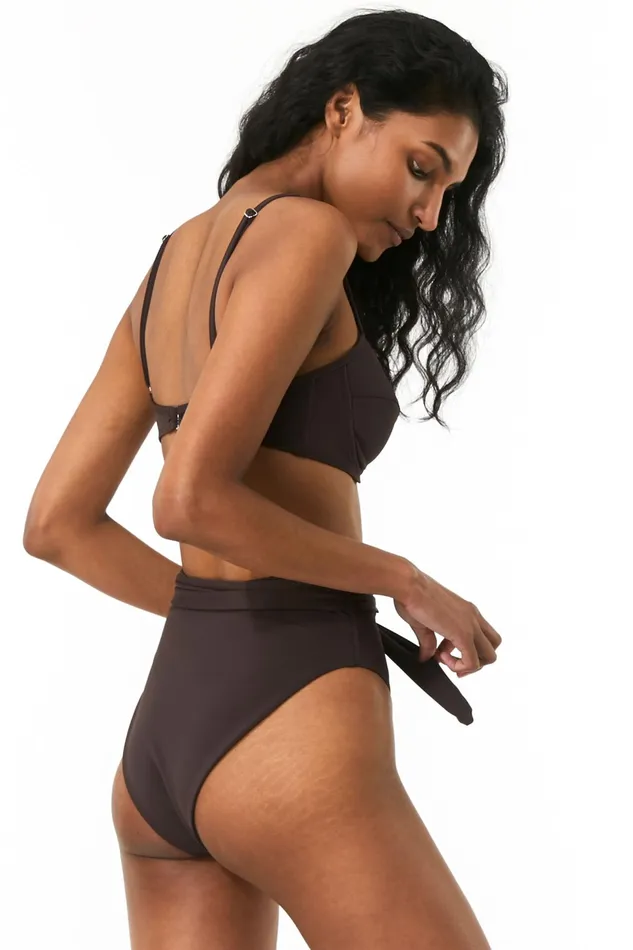 Women Mara Hoffman Bikini Bottoms Goldie Bikini Bottom Tabacco