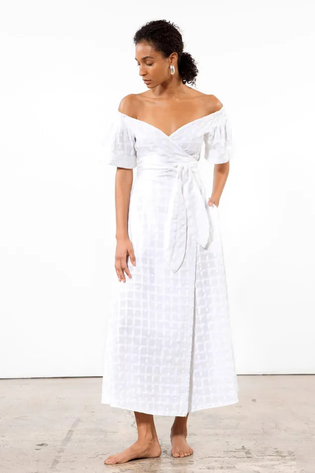 Women Mara Hoffman Dresses Adelina Dress White