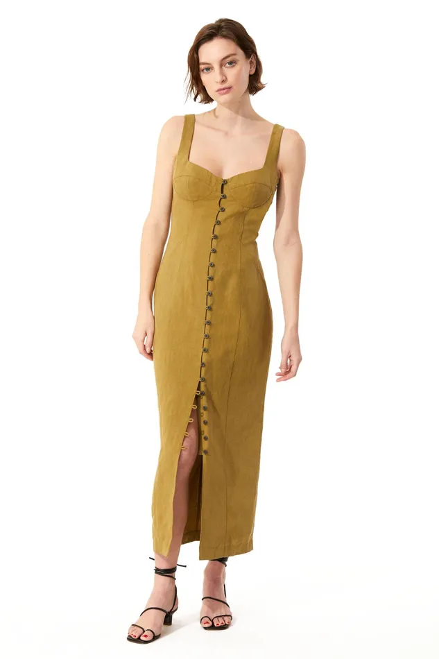 Women Mara Hoffman Dresses Angelica Dress Olive