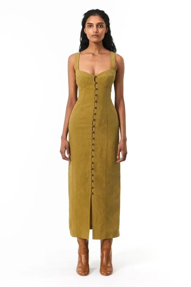 Women Mara Hoffman Dresses Angelica Dress Olive