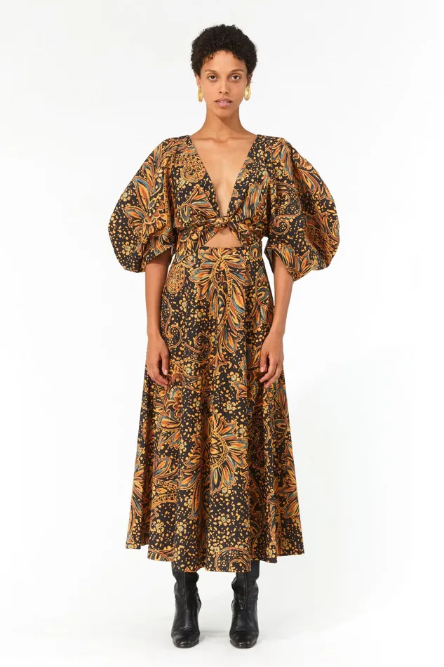 Women Mara Hoffman Dresses Lelia Dress Black Multi