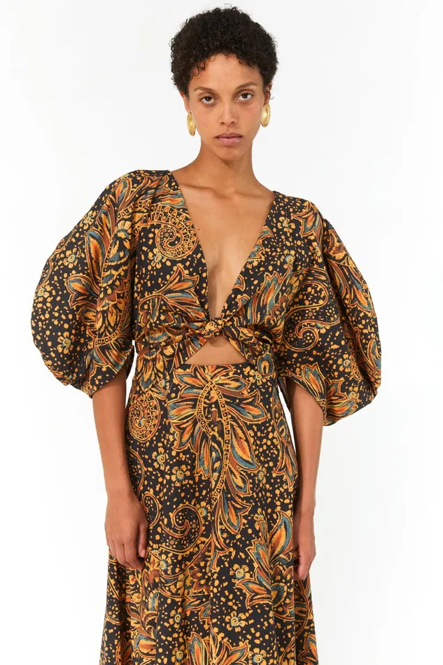 Women Mara Hoffman Dresses Lelia Dress Black Multi