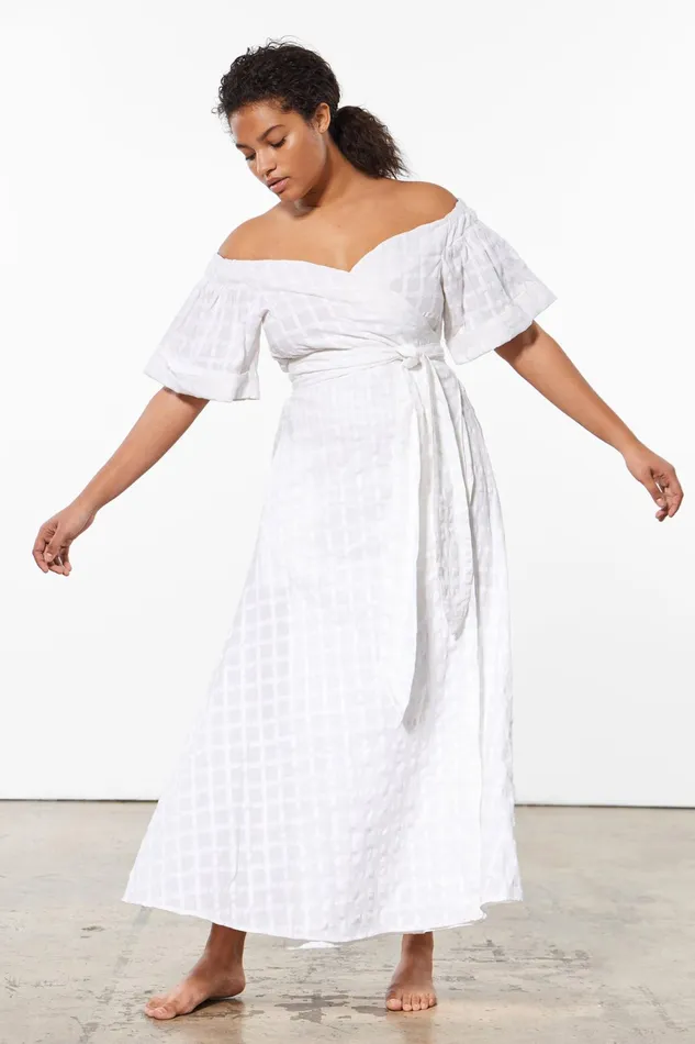 Women Mara Hoffman Extended Sizes Extended Adelina Dress White