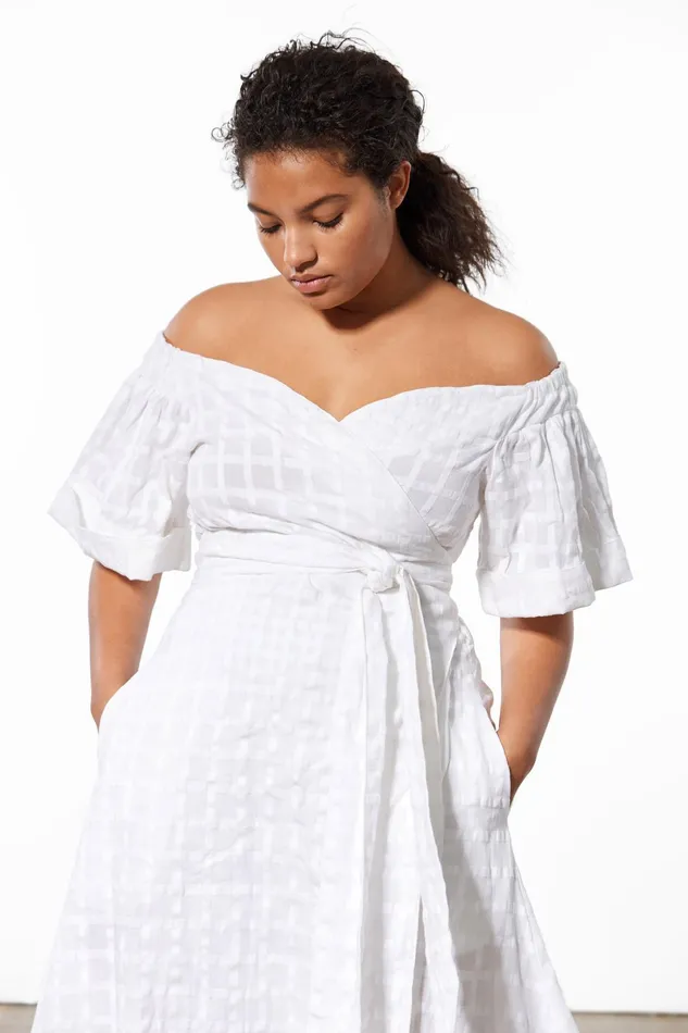 Women Mara Hoffman Extended Sizes Extended Adelina Dress White