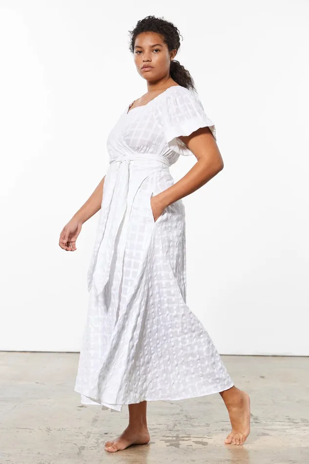 Women Mara Hoffman Extended Sizes Extended Adelina Dress White