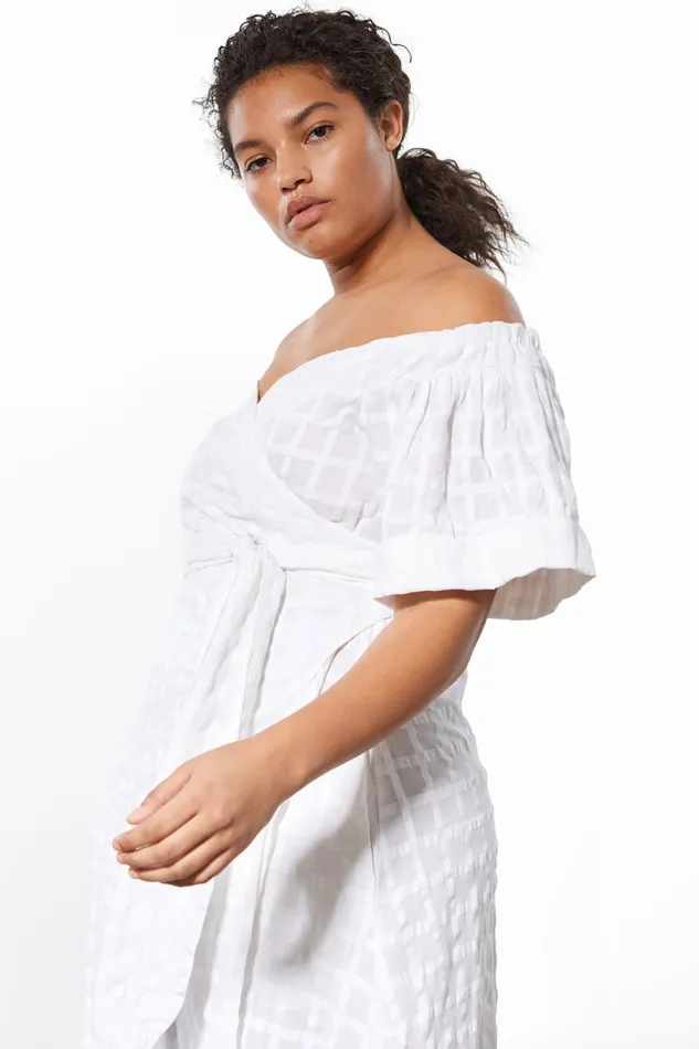 Women Mara Hoffman Extended Sizes Extended Adelina Dress White