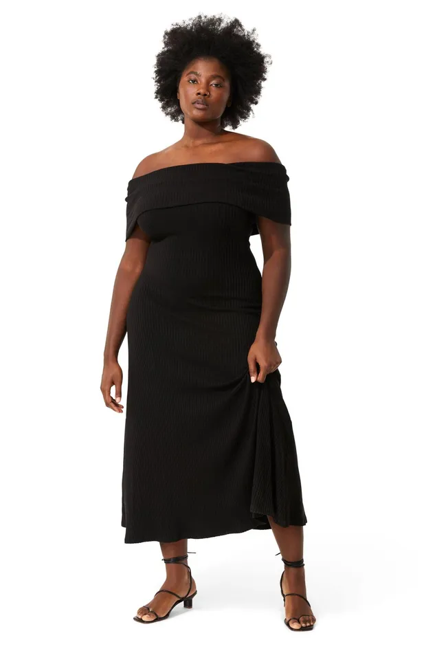 Women Mara Hoffman Extended Sizes Extended Imogen Dress Black