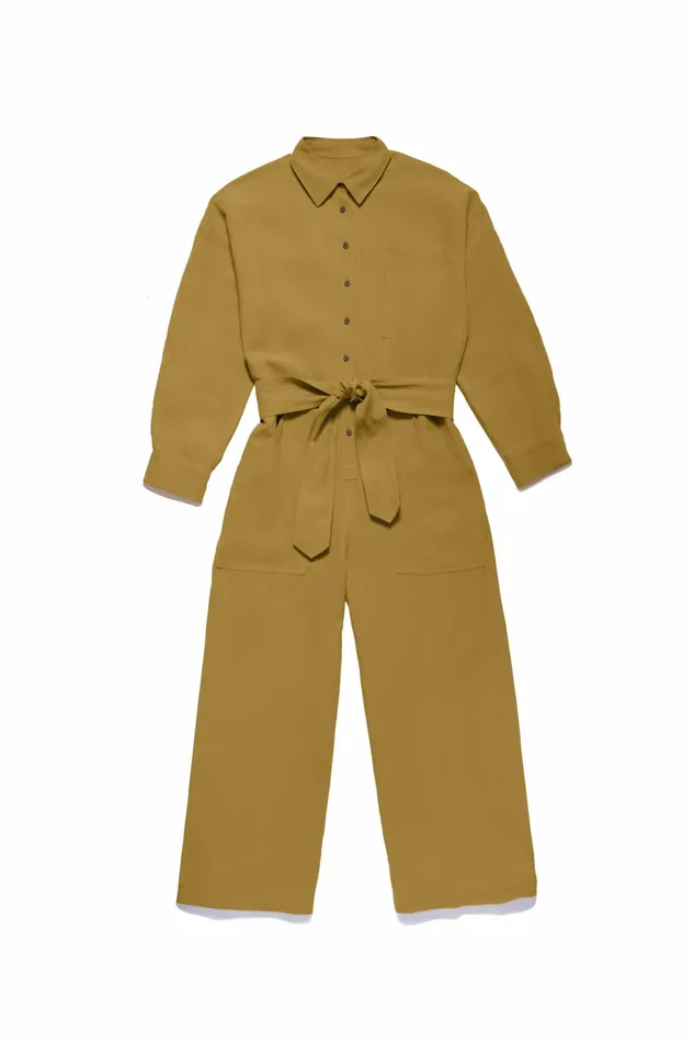 Women Mara Hoffman Jumpsuits and Rompers Agatha Jumpsuit Olive