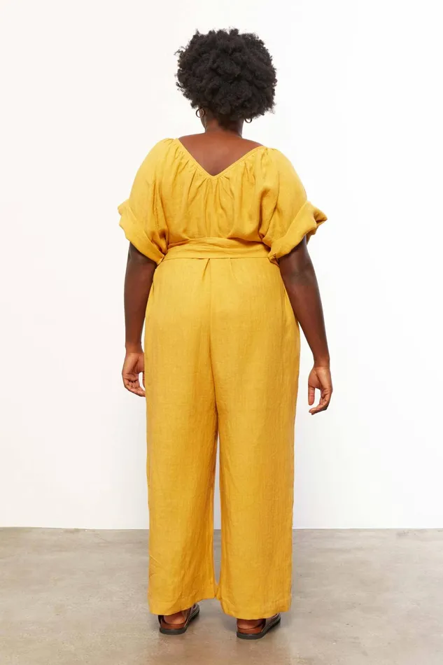 Women Mara Hoffman Jumpsuits and Rompers Extended Sunniva Jumpsuit Turmeric Women Mara Hoffman Jumpsuits and Rompers Extended Sunniva Jumpsuit Turmeric