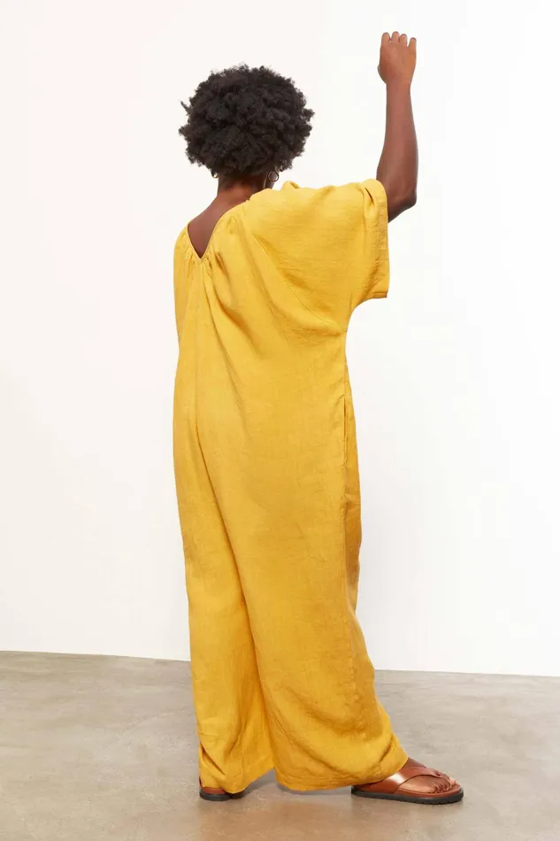 Women Mara Hoffman Jumpsuits and Rompers Extended Sunniva Jumpsuit Turmeric Women Mara Hoffman Jumpsuits and Rompers Extended Sunniva Jumpsuit Turmeric