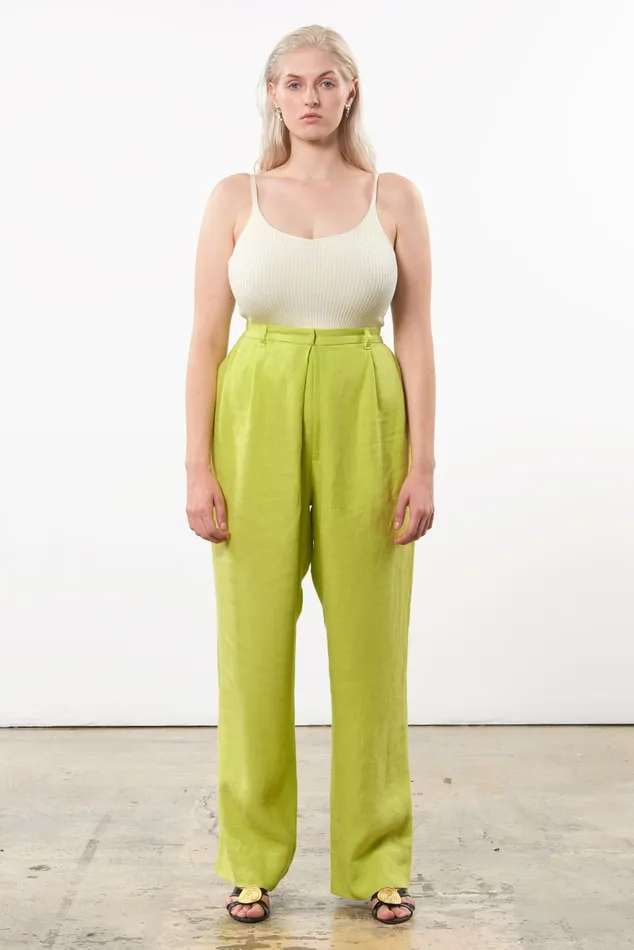 Women Mara Hoffman Pants and Shorts Extended Eldora Pant Green
