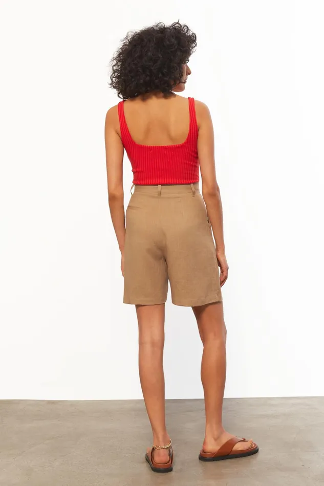 Women Mara Hoffman Pants and Shorts Poe Short Khaki