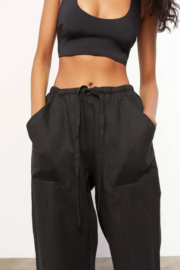 Women Mara Hoffman Pants and Shorts York Pant Black